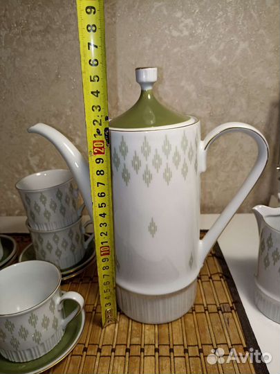 Чайно-кофейный сервиз гдр volkstedt