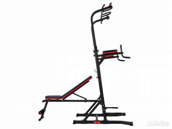 Турник-пресс-брусья со скамьей unix Fit power 150P