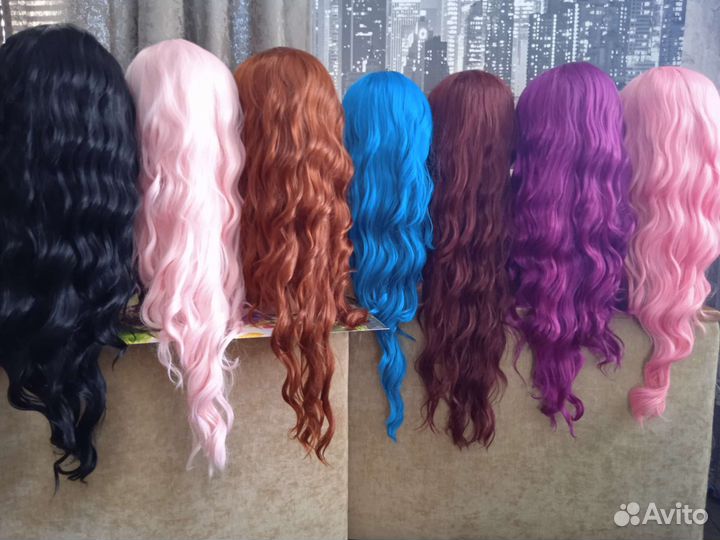 Парик волна 7 цветов