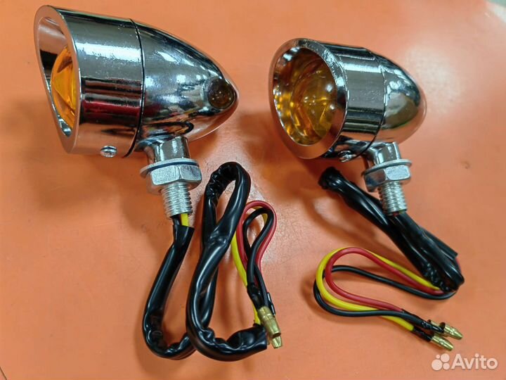 Поворотники хром чоппер круизер