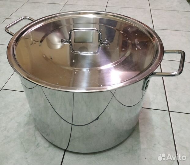 Кастрюля 30 литров. Нержавеющая сталь. Новая