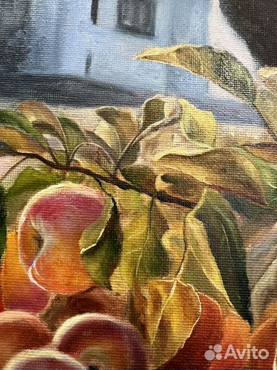 Картина маслом на холсте пейзаж натюрморт