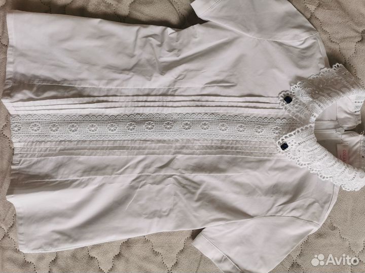 Блузка для девочки 122 школьная