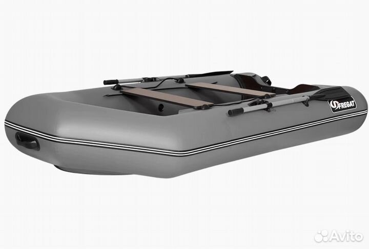 Лодка пвх Фрегат 280 Е нднд, серая