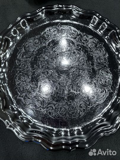 Поднос мельхиор Кольчугино СССР