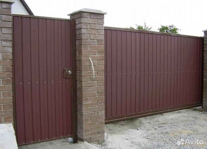 Забор металлический для дома под ключ