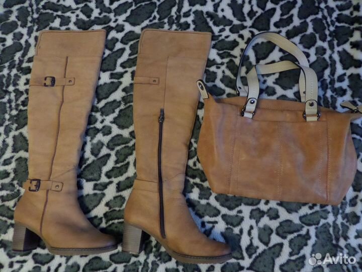 Сапоги замша зимние