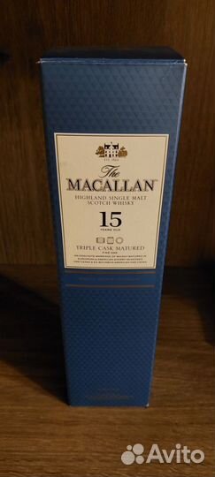 Коробка из под Maкаллан трипл каск 15 лет