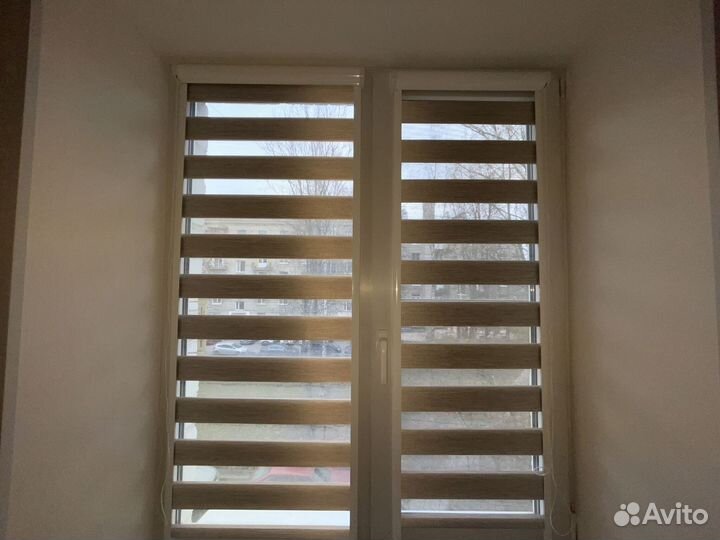 Рулонные шторы зебра