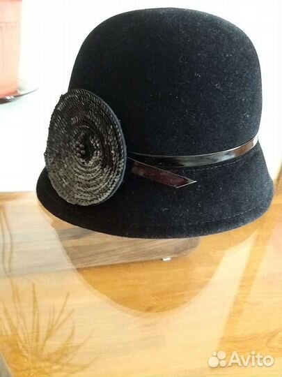 Шляпа женская черная