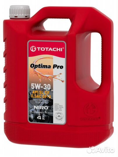 Totachi optima PRO Semi-Synthetic SL/CF 5w-30 (4л)