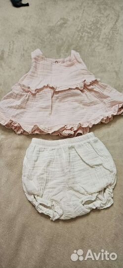 Костюм из муслина для девочки 6-9