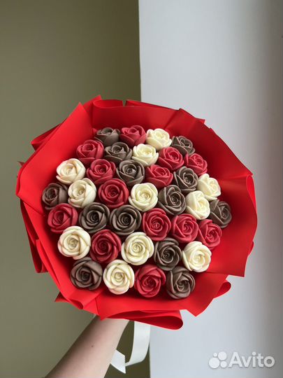 Букет из шоколадных роз
