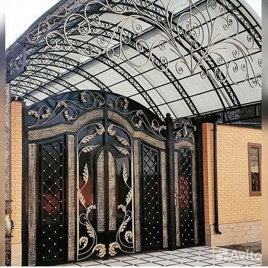 Ворота Перила навесы ковка