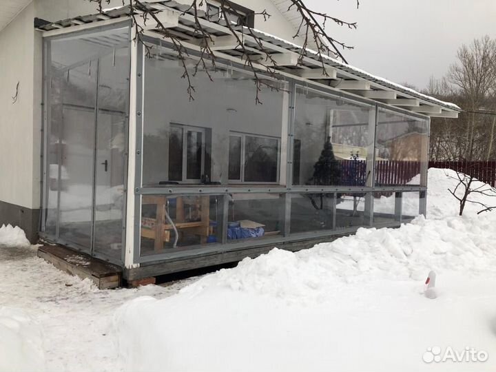 Мягкие окна из пвх для террас веранд