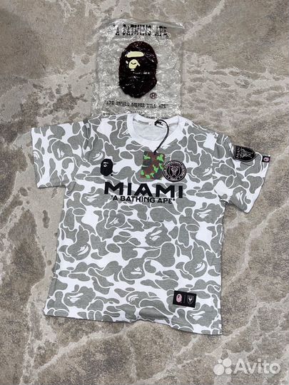 Футболка bape x Inter miami