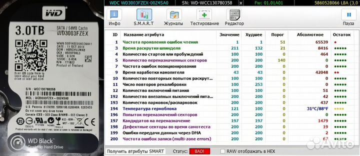 Жесткие диски 3 Тб для Игоря