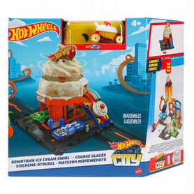 Трек Hot Wheels City Downtown Ice Cream Swirl