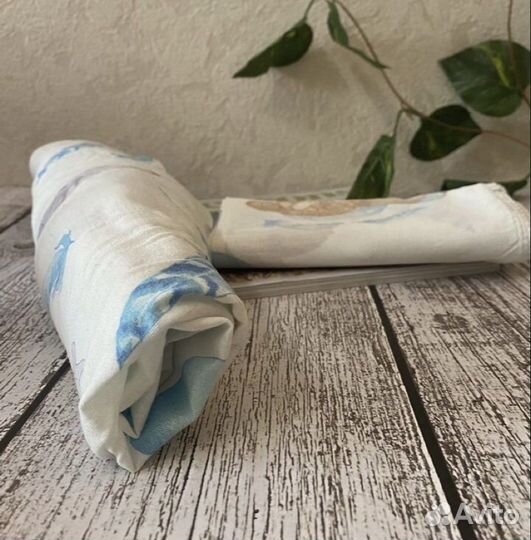 Простынь на резинке 120 60