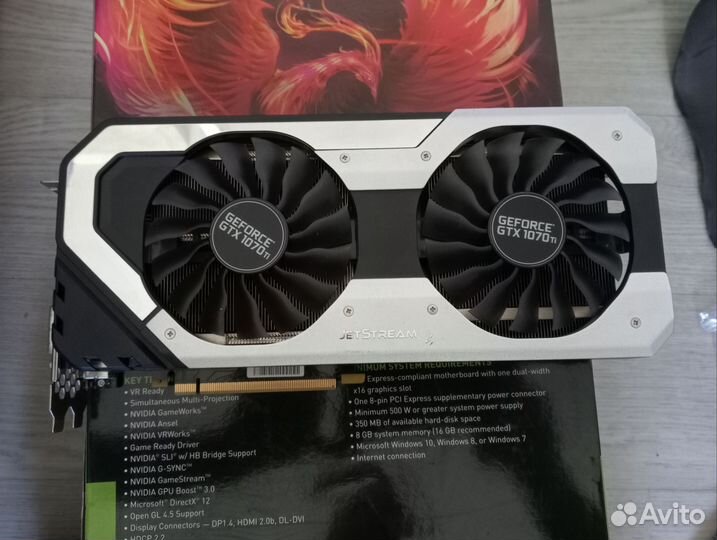 Видеокарта gtx1070ti 8gb ddr5 256 bit