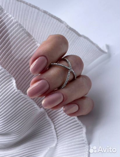 Маникюр гель лак +укрепление