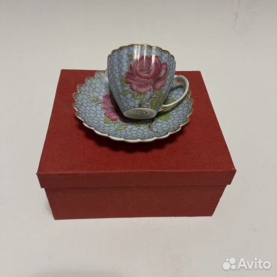 Набор кофейных чашек. Фарфор китайский