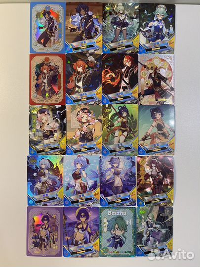 Коллекционные карточки genshin impact