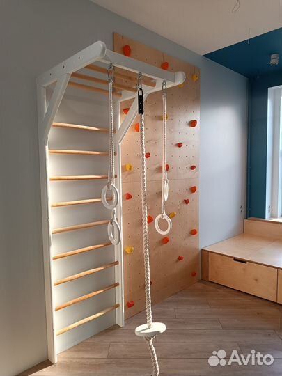 Шведская стенка, скалодром, кровать-подиум