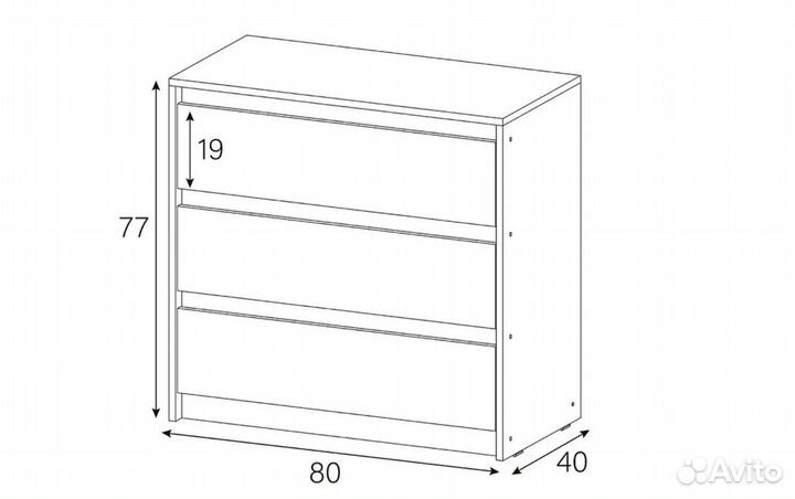 Комод белый