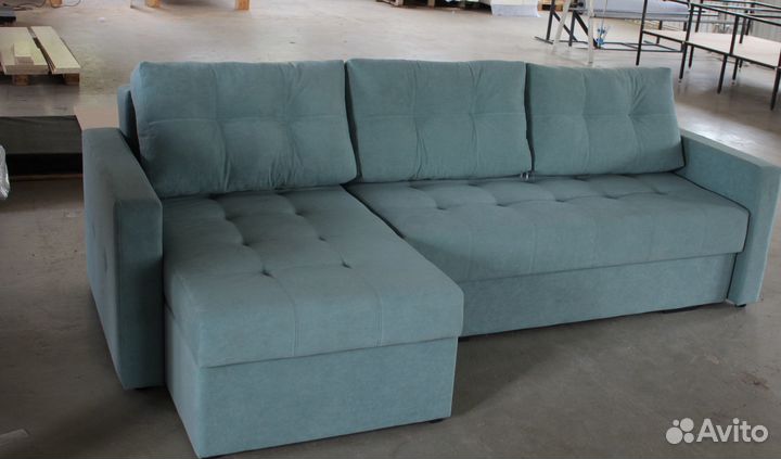 Угловой Диван-Еврокнижка с механизмом Тик-Так