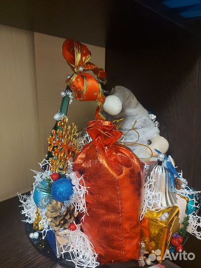 Новогодняя композиция на стол