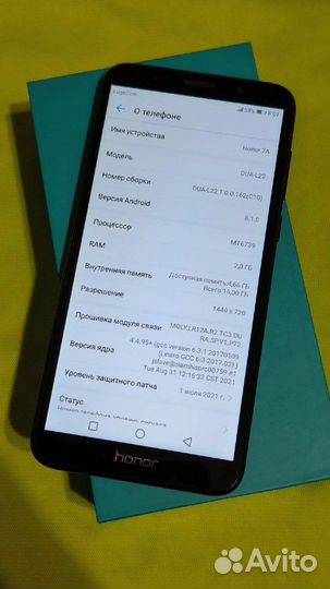 Телефон Honor 7 a