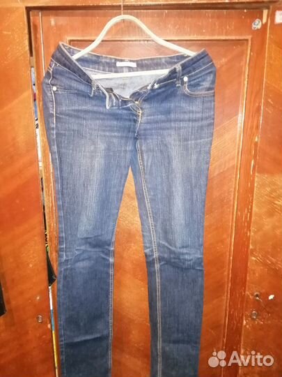 Джинсы синии прямые классика