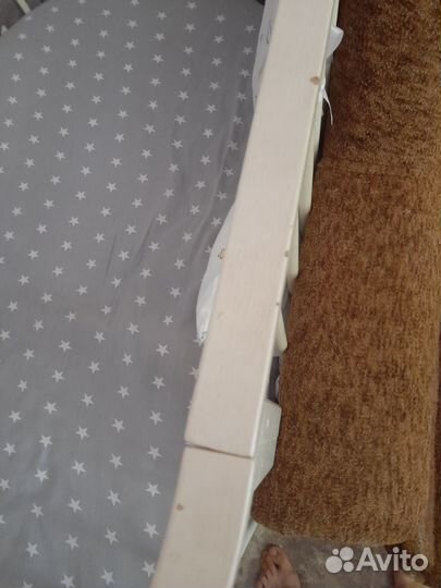 Детская кроватка трансформер круглая