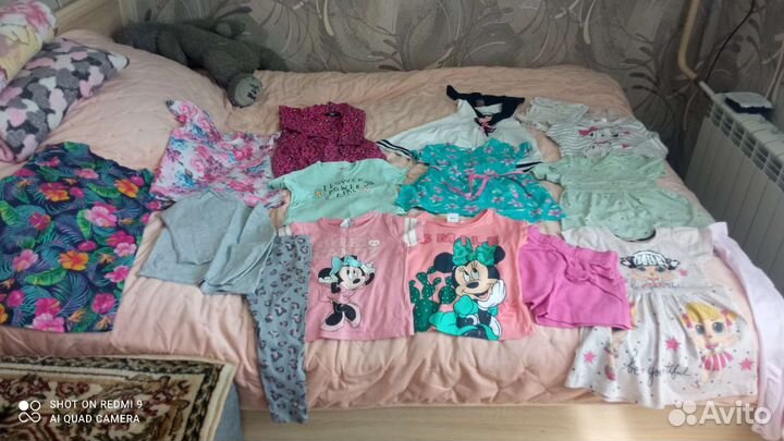 Вещи пакетом для девочки 98 104