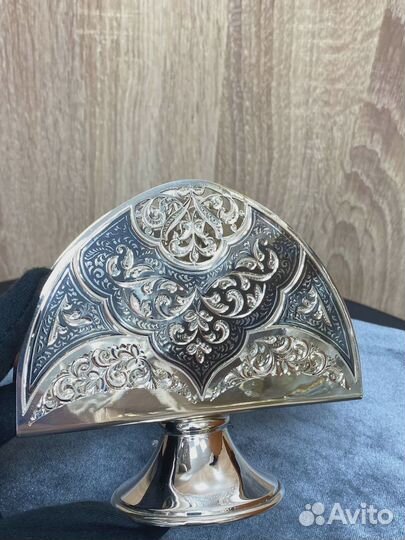 Салфетница из серебра