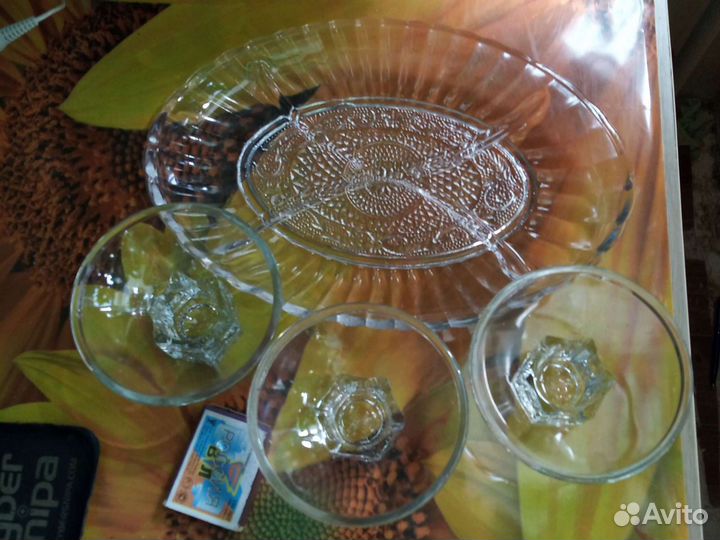 Подсвечники СССР стекло