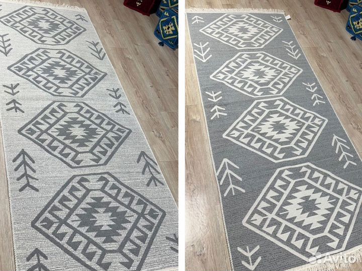Ковры двусторонние сканди/турецкие килимы дорожки
