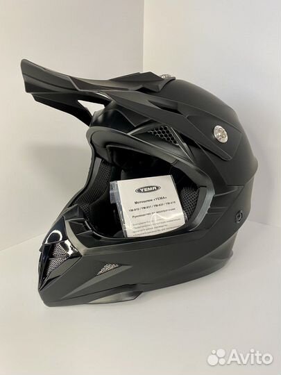 Мотошлем кроссовый Yema -915 Новый, матовый