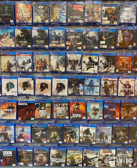 Новые игровые диски для PS4 Список в описании