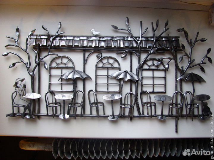 Картины кованые панно композиция разные
