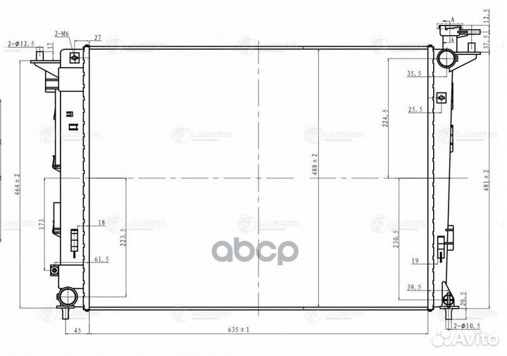 Радиатор охл. Kia Sportage III/Hyundai iX35 (10