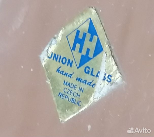 Ваза для фруктов Чехия ручная работа