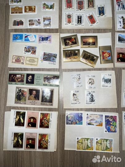 Марки Россия 1998 1999