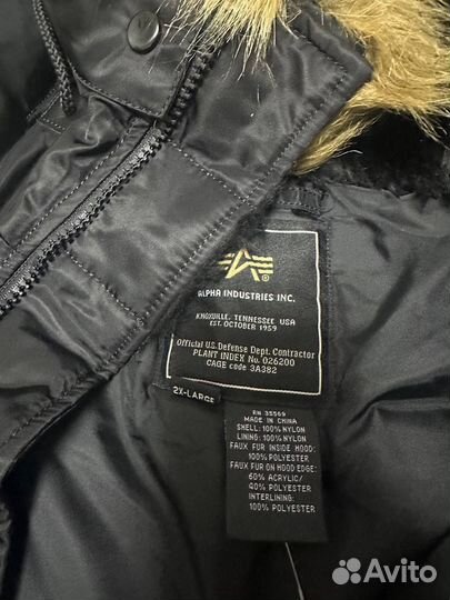 Куртка alpha industries зимняя