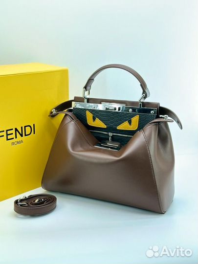 Сумка натуральная кожа женская Fendi