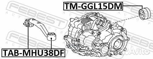 Tabmhu38DF сайлентблок заднего дифференциала L