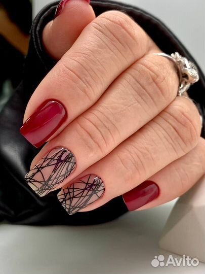 Маникюр +покрытие гель-лак с укреплением
