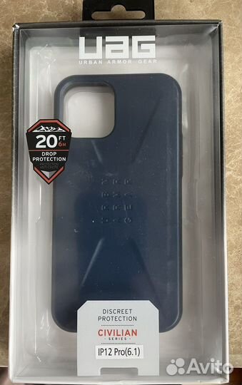 Противоударный чехол iPhone 12 Pro синий