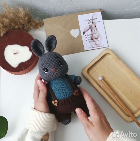 Игрушка зайчик ручная работа
